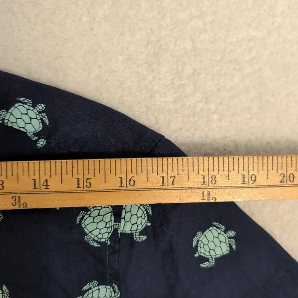J Crew Button Down Turtle Pattern Hawaiian Shirt … - image 4